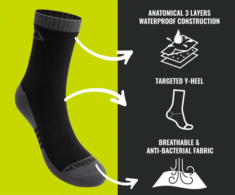 LEAKDRY Waterproof Breathable Coolmax Dri-nit Socks Blue – LeakdryWaterproof